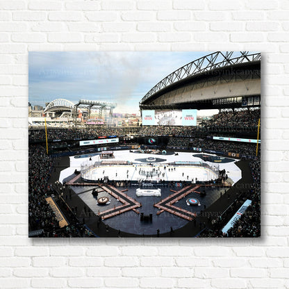 Seattle Kraken vs Vegas Golden Knights Winter Classic canvas print