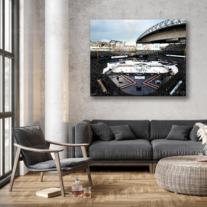Kraken Golden Knights outdoor hockey wall decor