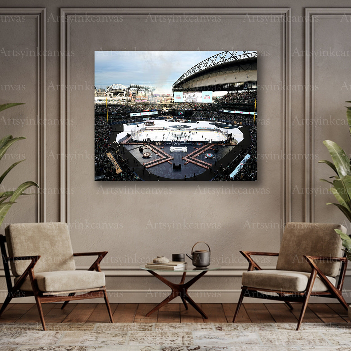 NHL Winter Classic collector canvas art