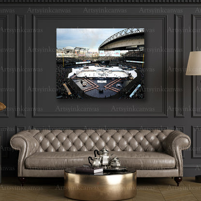 Premium 2024 Winter Classic hockey canvas print