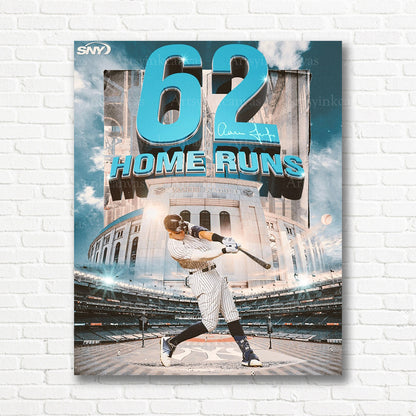 American League 62 home run record canvas print