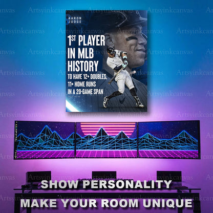 Aaron Judge historic MLB achievement artwork