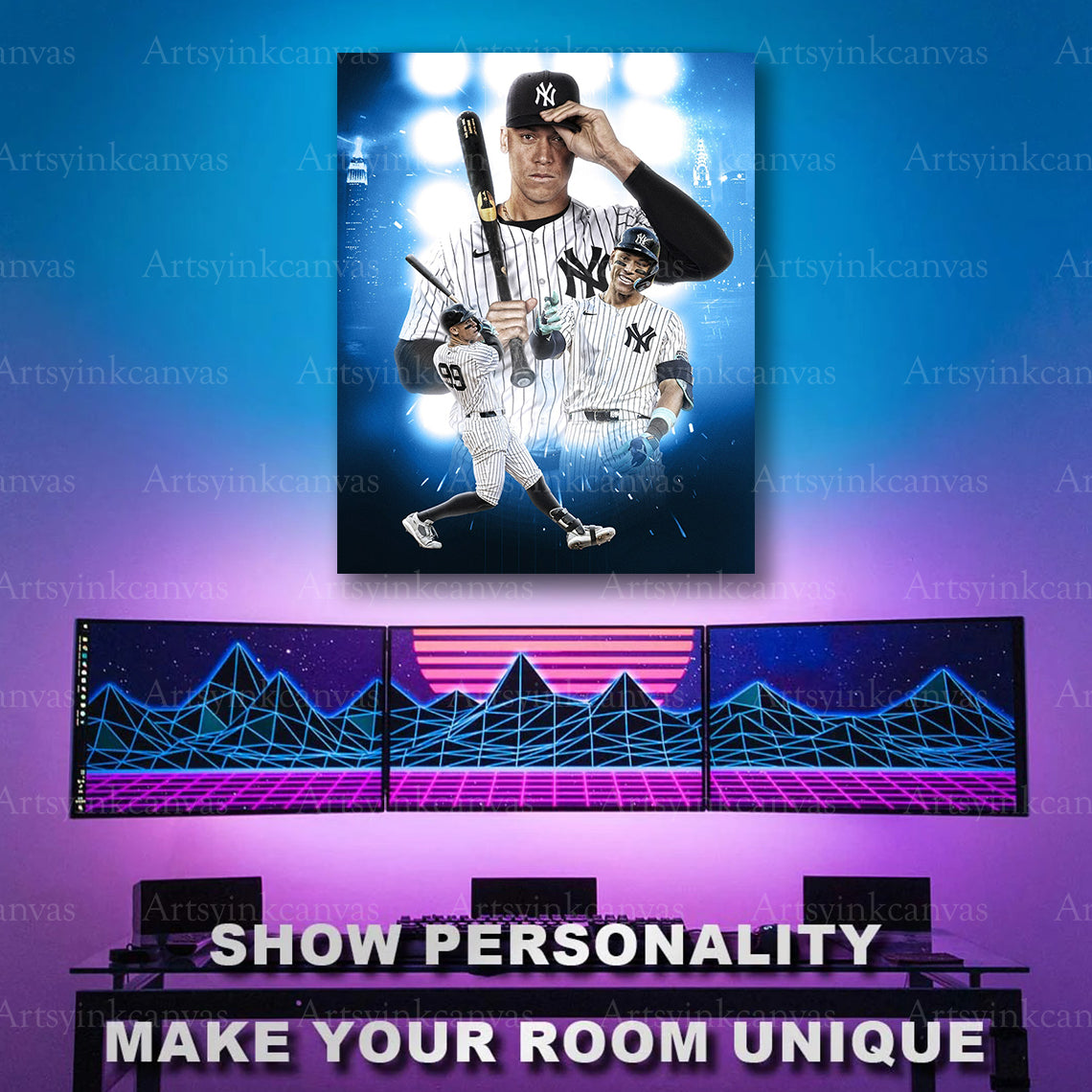 Aaron Judge 2024 playoff artwork