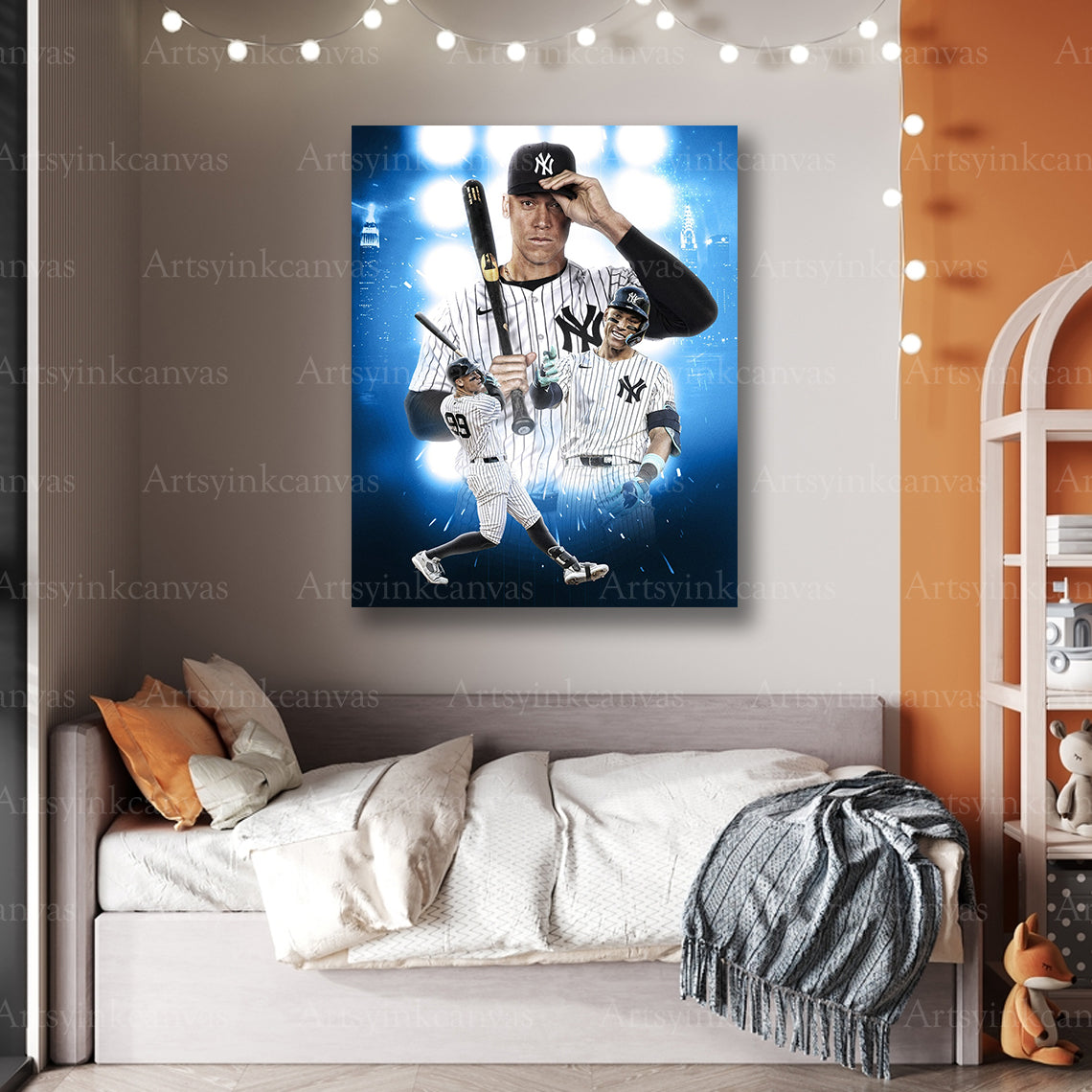 Premium Aaron Judge postseason canvas art