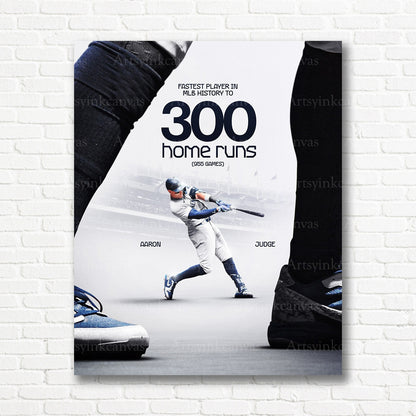 Aaron Judge 300 home run Yankees canvas print