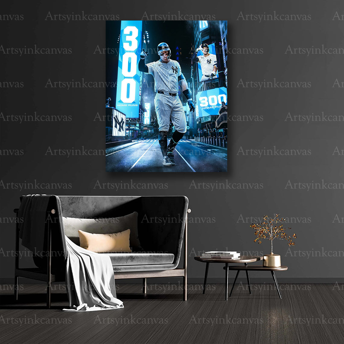 Yankees Aaron Judge collector baseball canvas