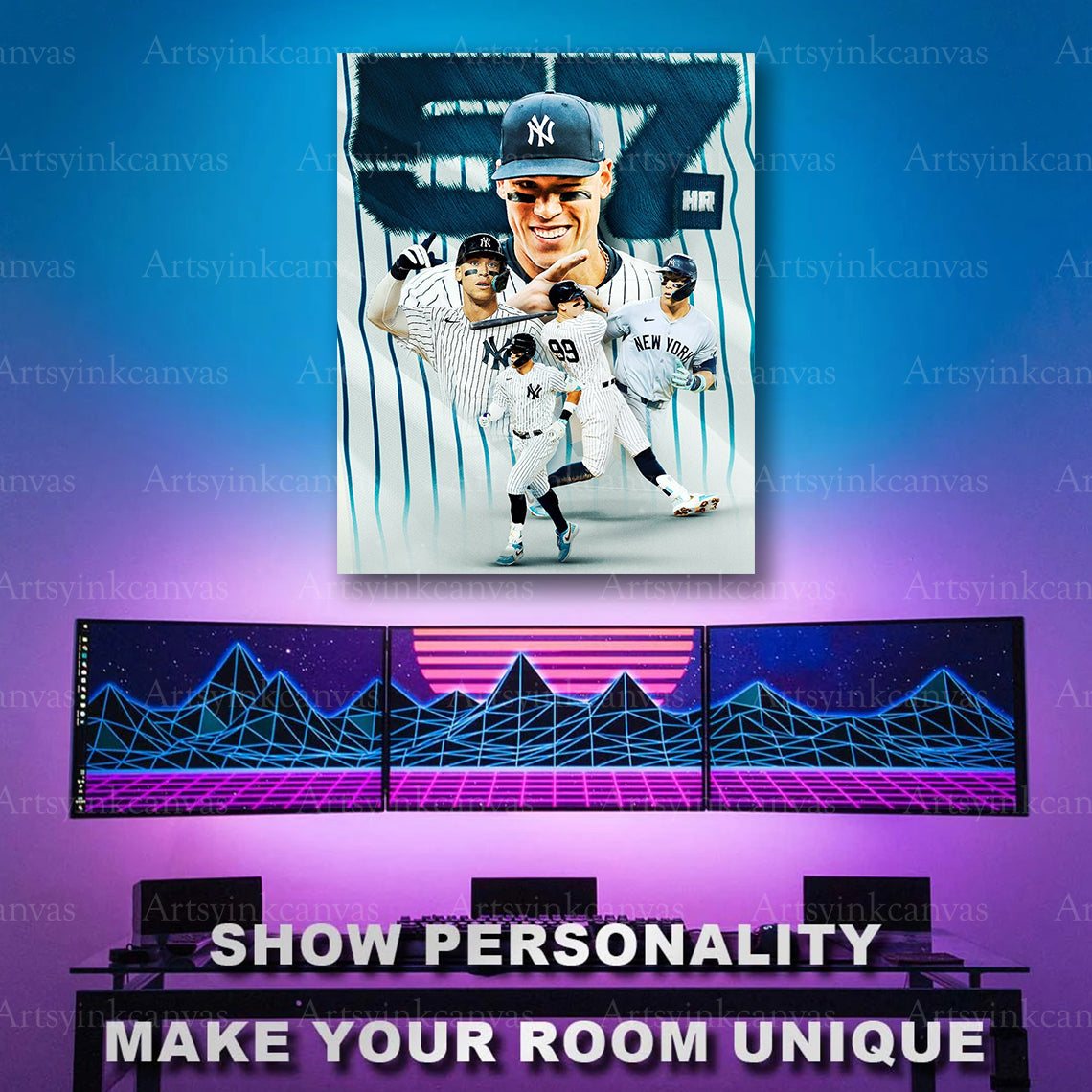 Aaron Judge 57 home run season artwork