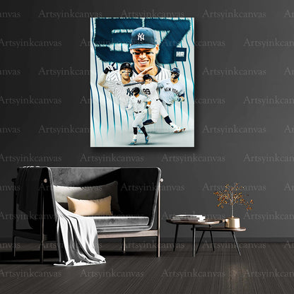 Aaron Judge collector baseball canvas