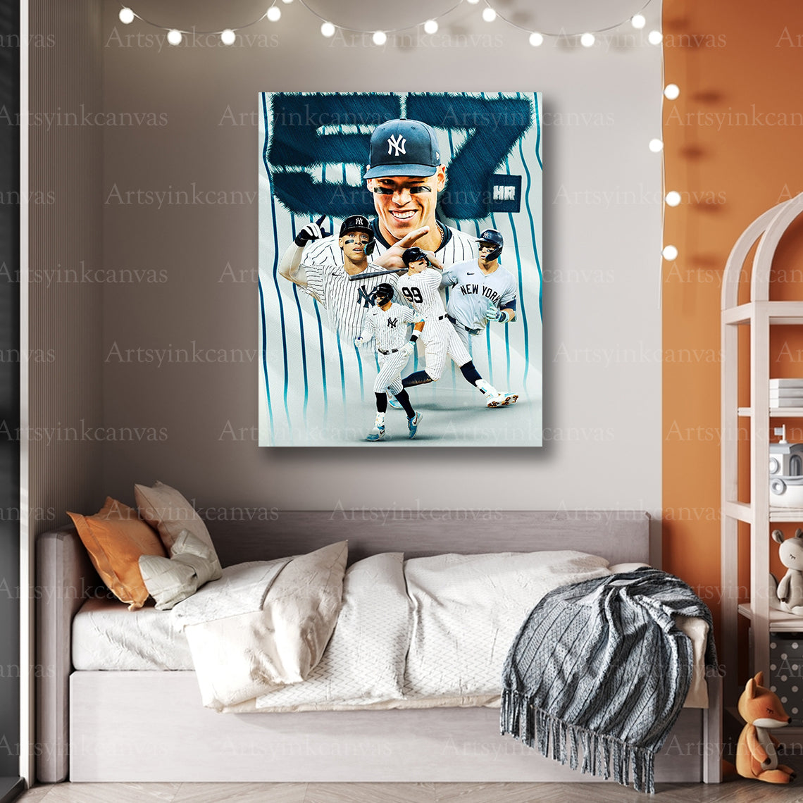 Aaron Judge premium MLB collage canvas art