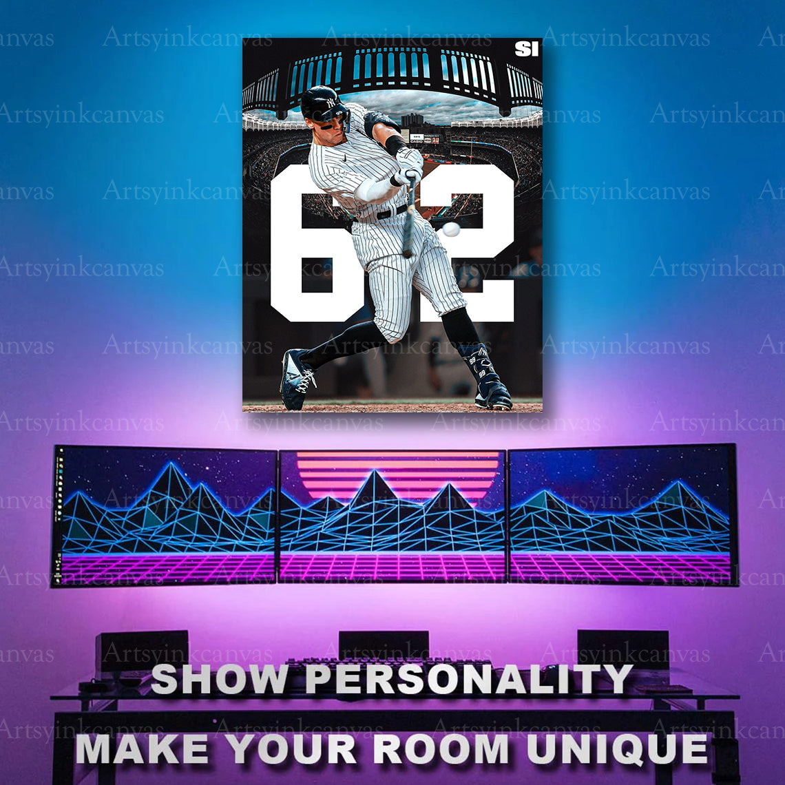 Aaron Judge American League season record artwork