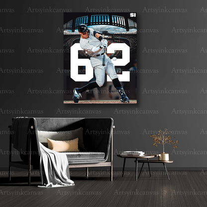 Aaron Judge collector baseball canvas