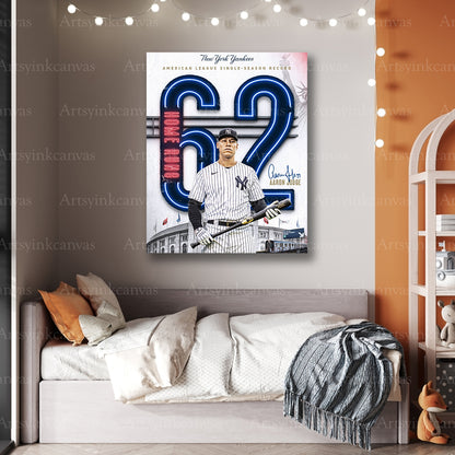 Premium Aaron Judge New York Yankees baseball canvas art