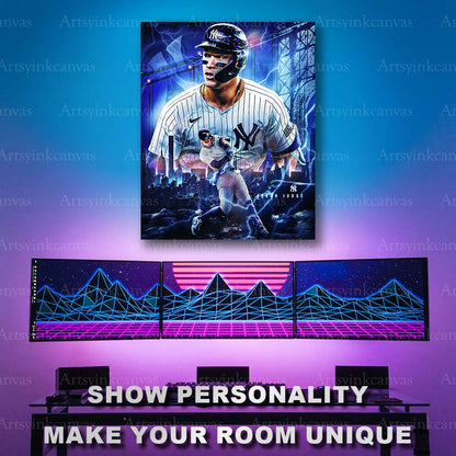 Aaron Judge home run baseball artwork