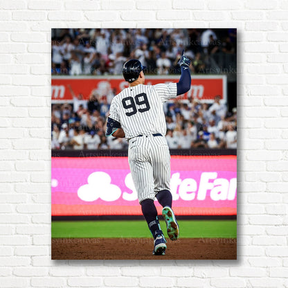 Aaron Judge Yankees crowd celebration canvas print