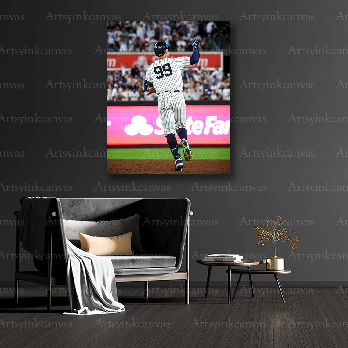 Aaron Judge collector baseball canvas