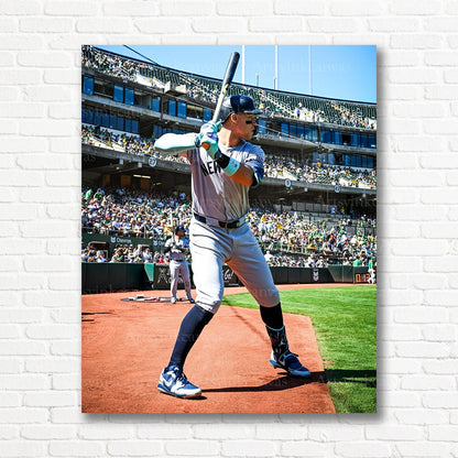 Aaron Judge Yankees batting stance canvas print