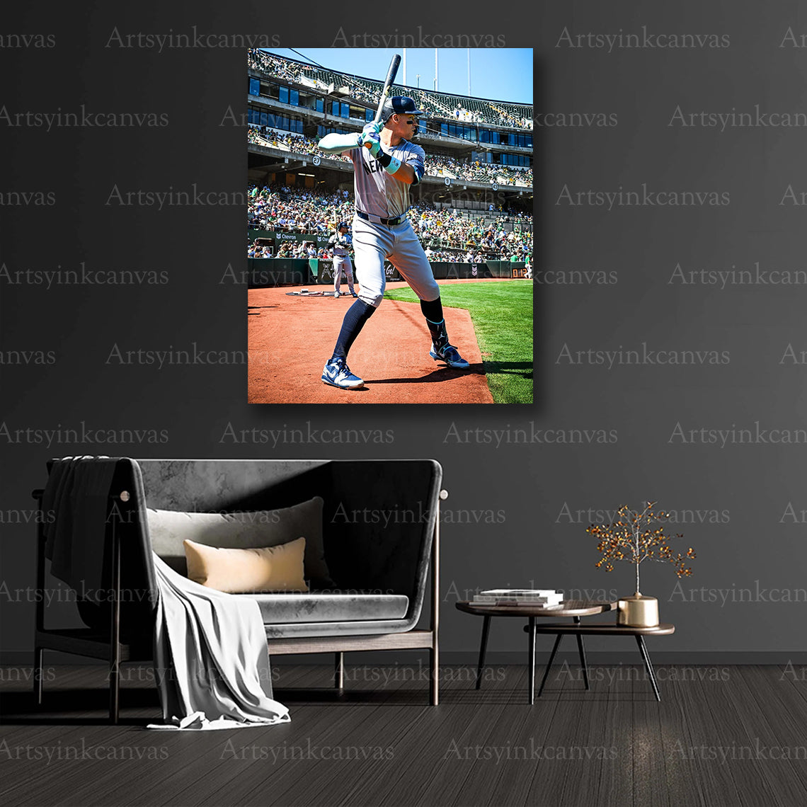 Aaron Judge collector baseball canvas