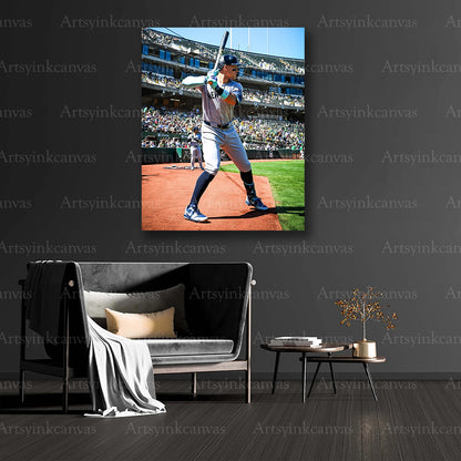 Aaron Judge collector baseball canvas