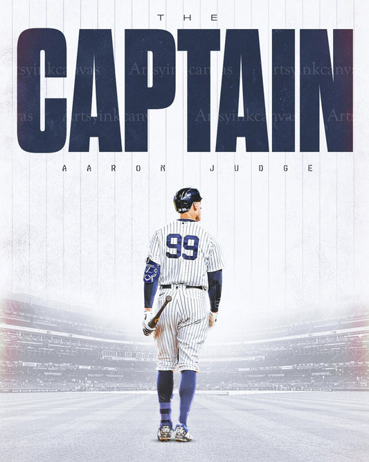 Aaron Judge Yankees Captain canvas wall art