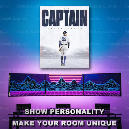 Aaron Judge captain baseball artwork