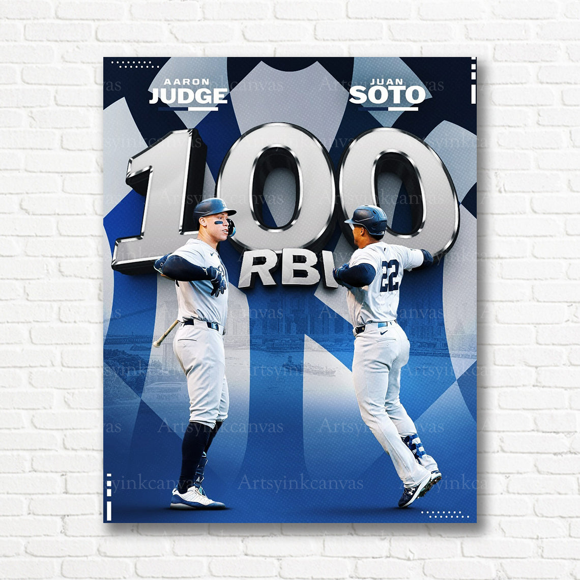 Aaron Judge Juan Soto Yankees canvas print