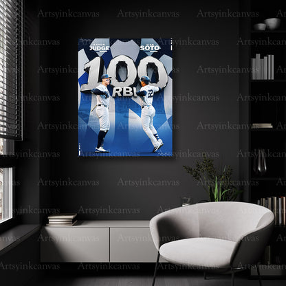 New York Yankees duo wall decor