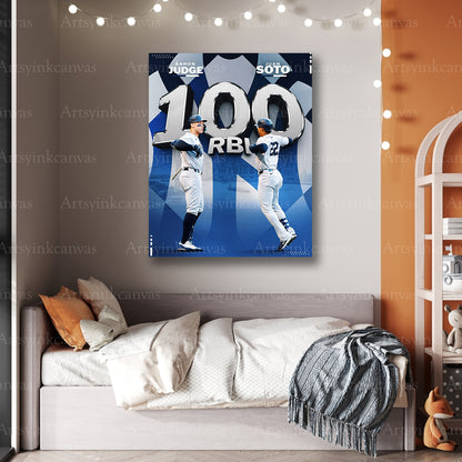 Premium Yankees baseball canvas art