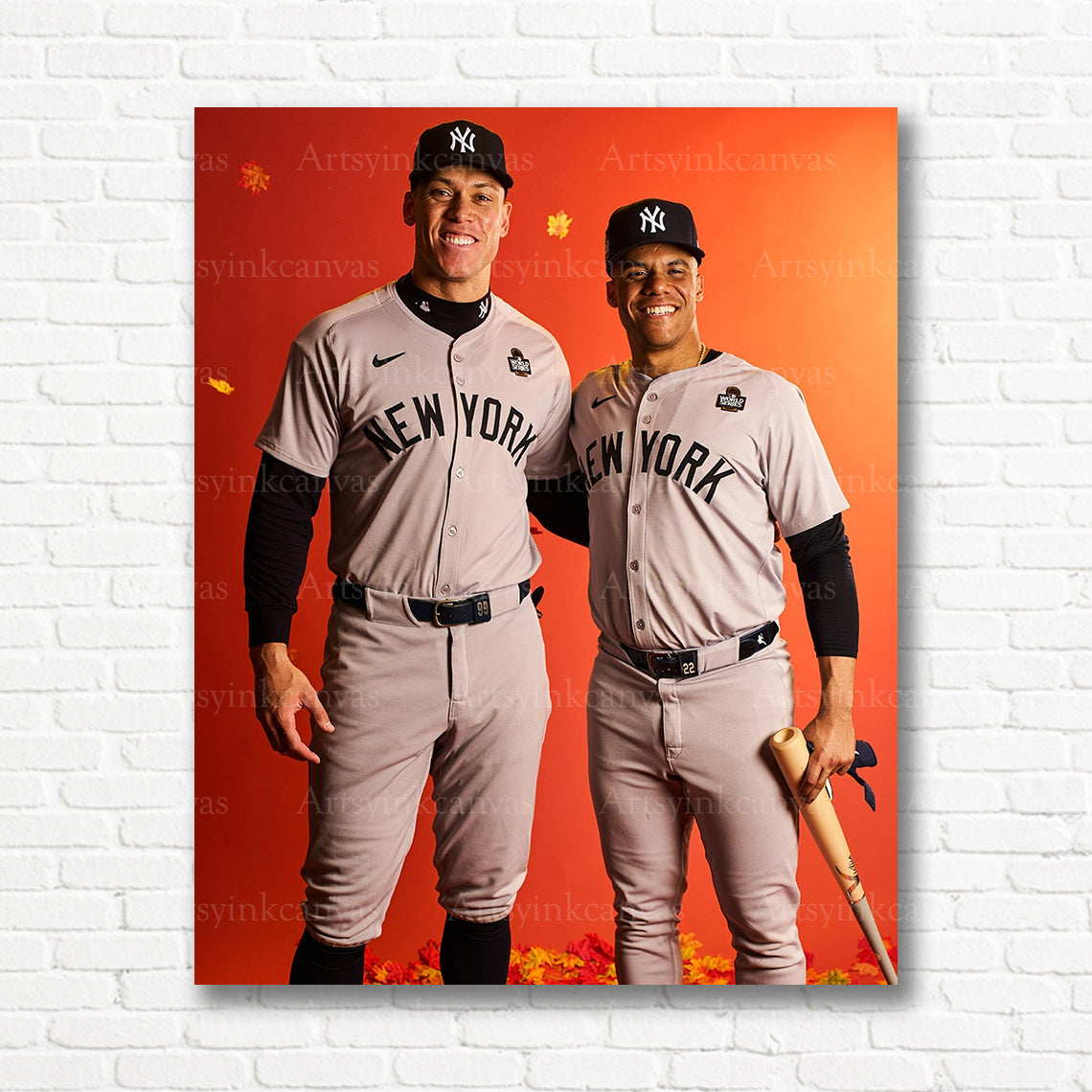 Aaron Judge Juan Soto World Series canvas print