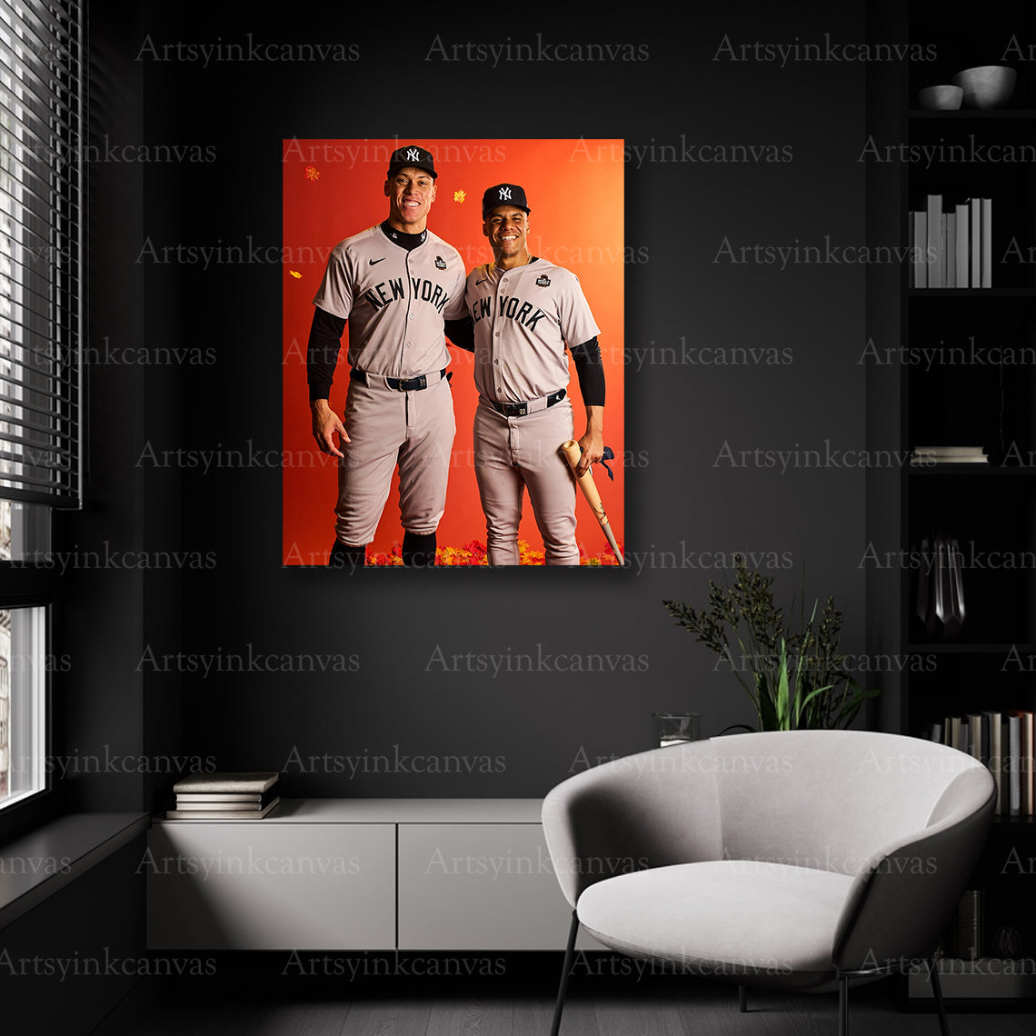 Yankees postseason stars wall decor