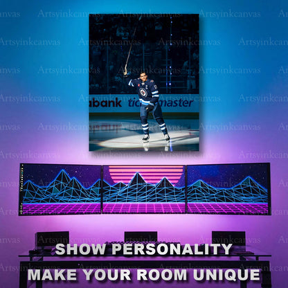 NHL player crowd salute celebration artwork