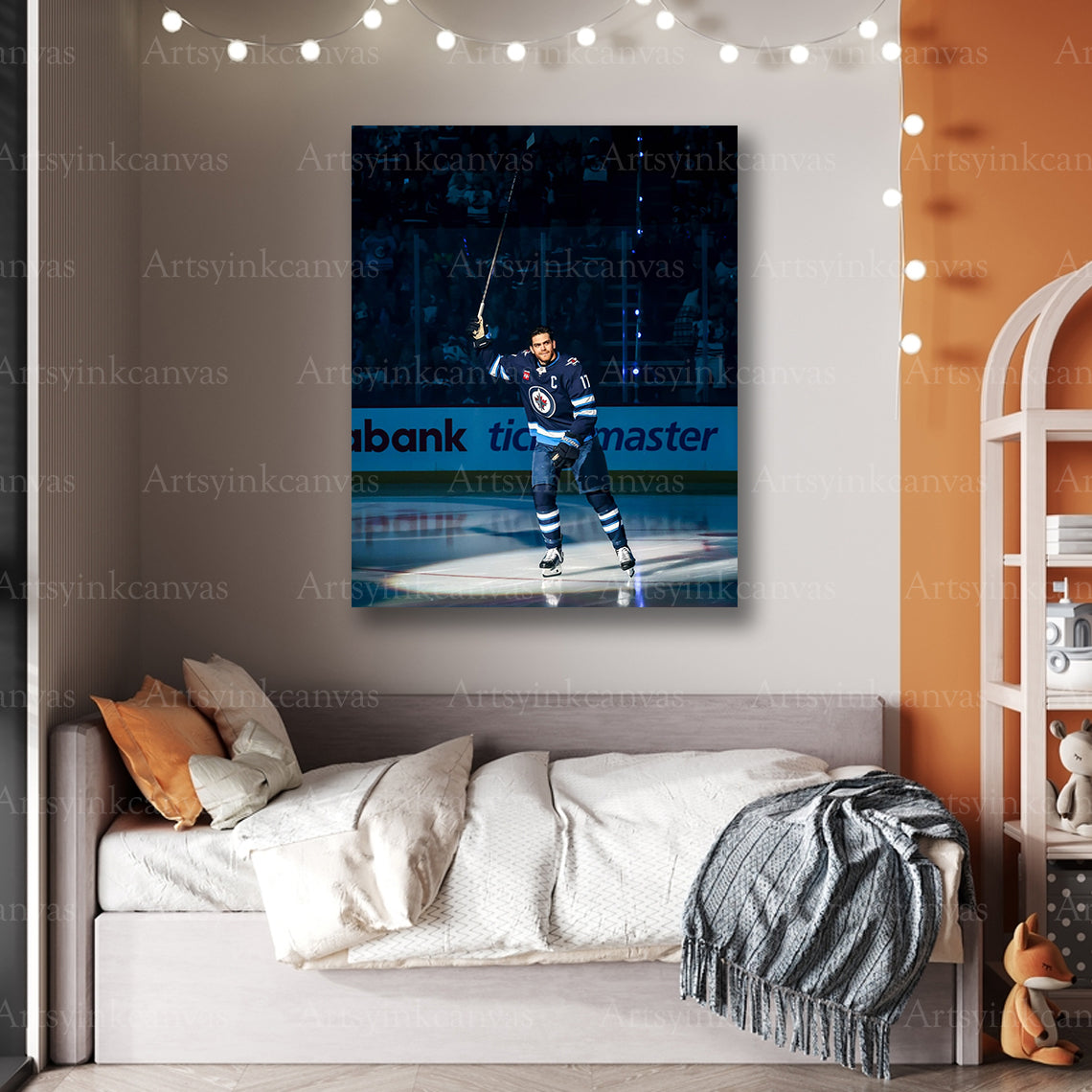 Premium Adam Lowry hockey canvas art