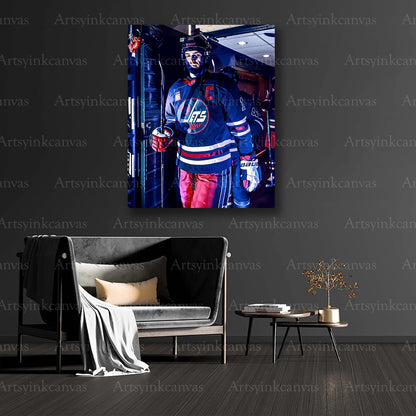 Adam Lowry hockey collector canvas art