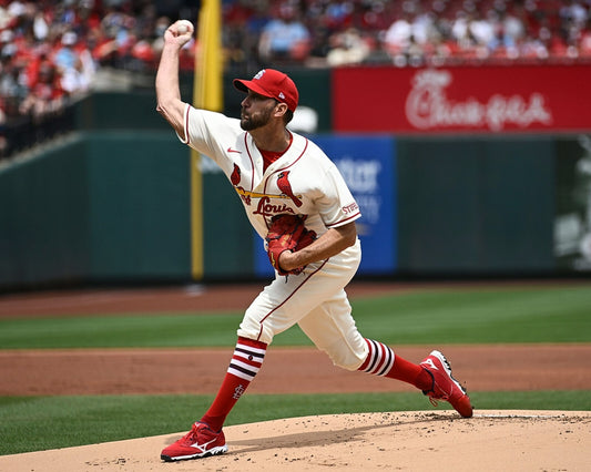 Adam Wainwright pitching mound canvas wall art