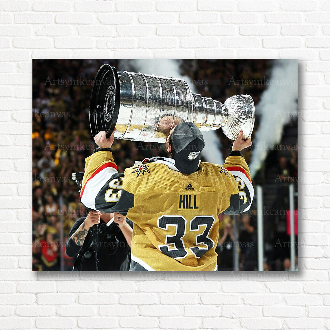 Adin Hill Vegas Golden Knights Stanley Cup canvas print