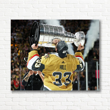 Adin Hill Vegas Golden Knights Stanley Cup canvas print