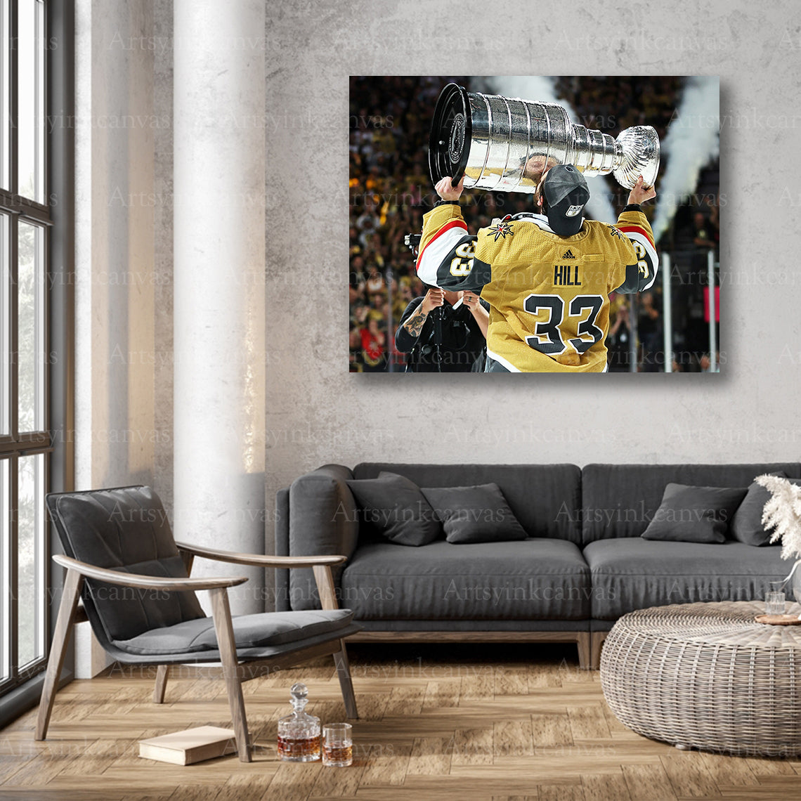 Vegas Golden Knights Stanley Cup wall decor