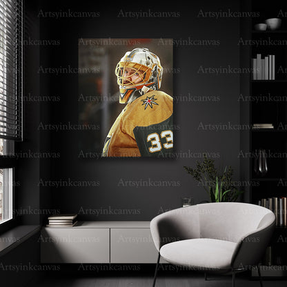 Adin Hill in-game save wall decor