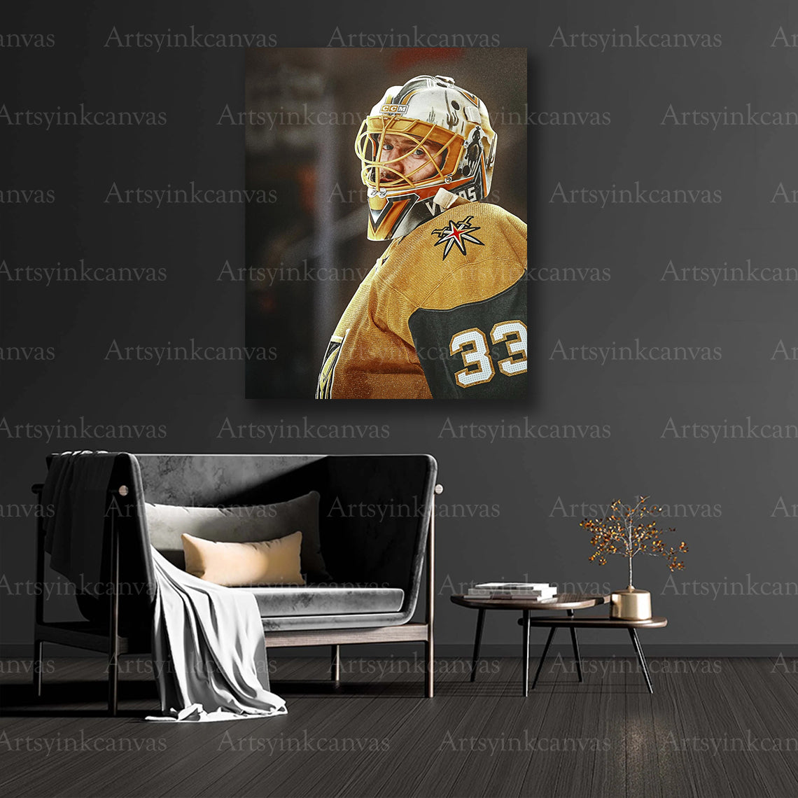 Vegas Golden Knights goalie collector canvas art