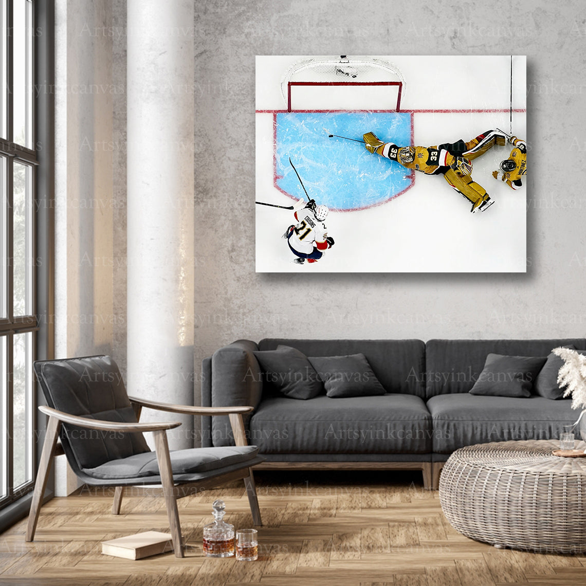 Adin Hill championship save wall decor