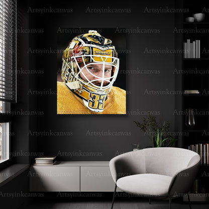 NHL goalie close-up wall decor