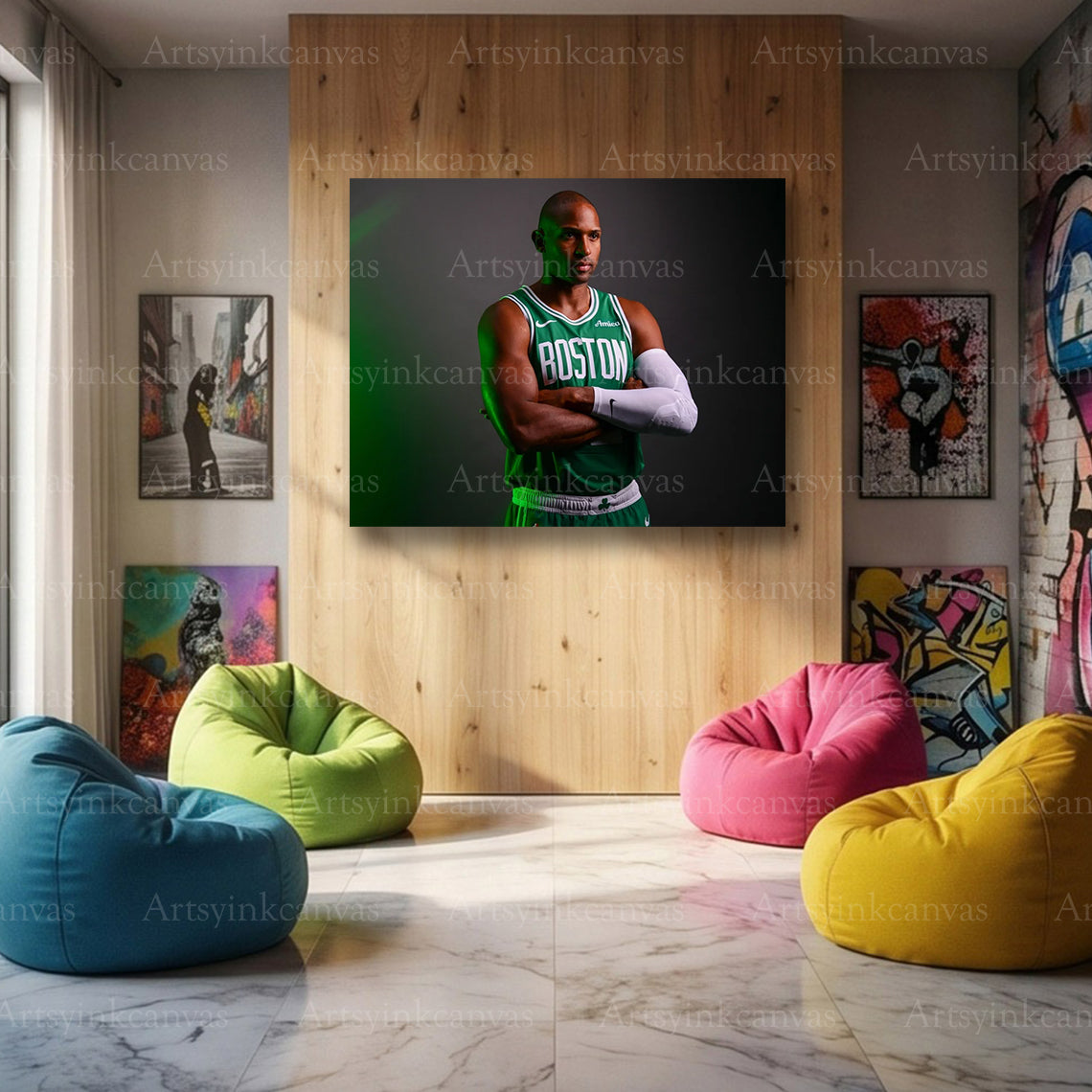 Al Horford Media Day Shoot Canvas Wall Art | Boston Celtics
