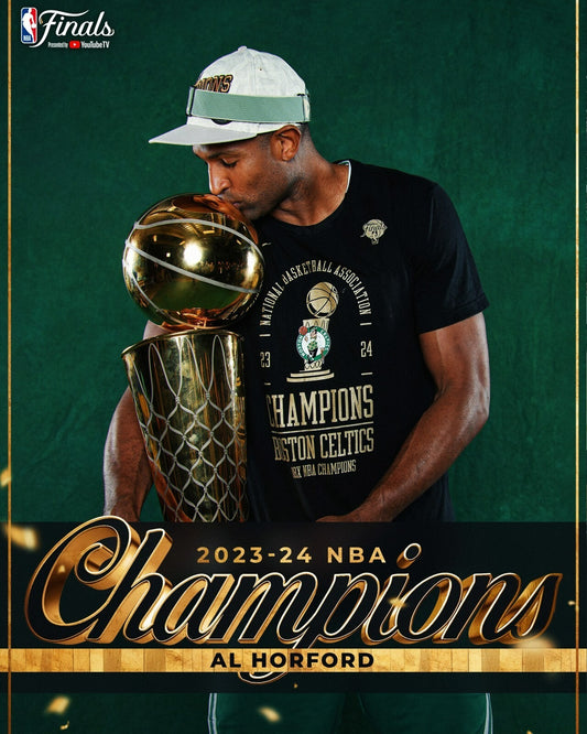 Al Horford championship trophy Boston Celtics canvas wall art