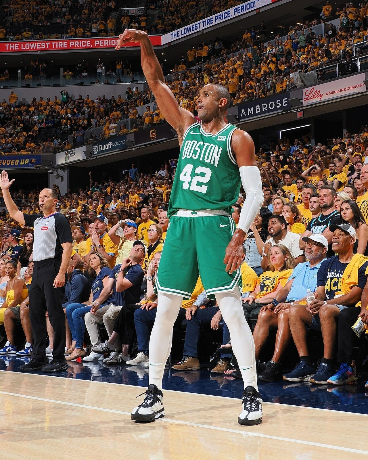 Al Horford shooting follow through Boston Celtics canvas wall art