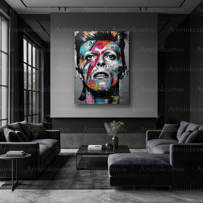 David Bowie iconic music graffiti artwork
