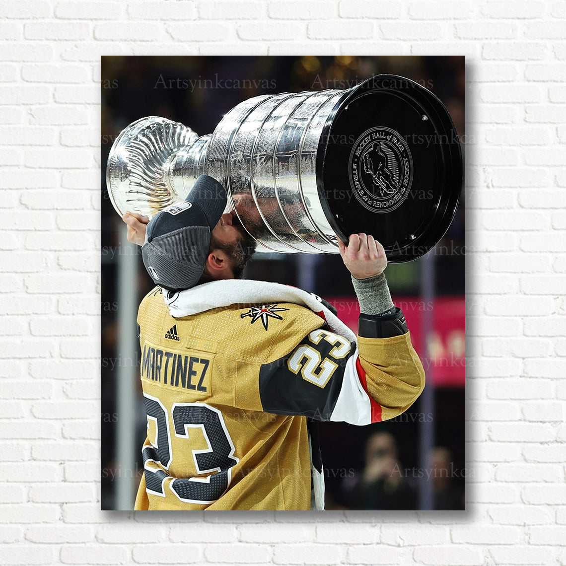 Alec Martinez Vegas Golden Knights championship canvas print