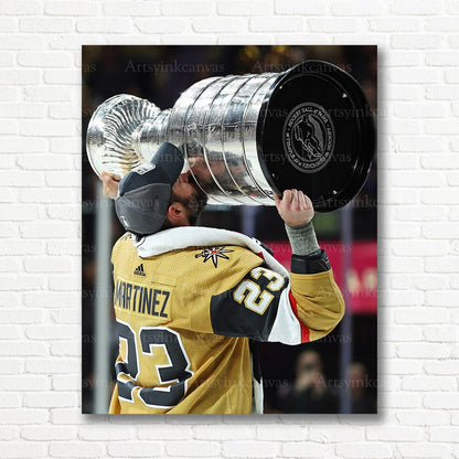 Alec Martinez Vegas Golden Knights championship canvas print
