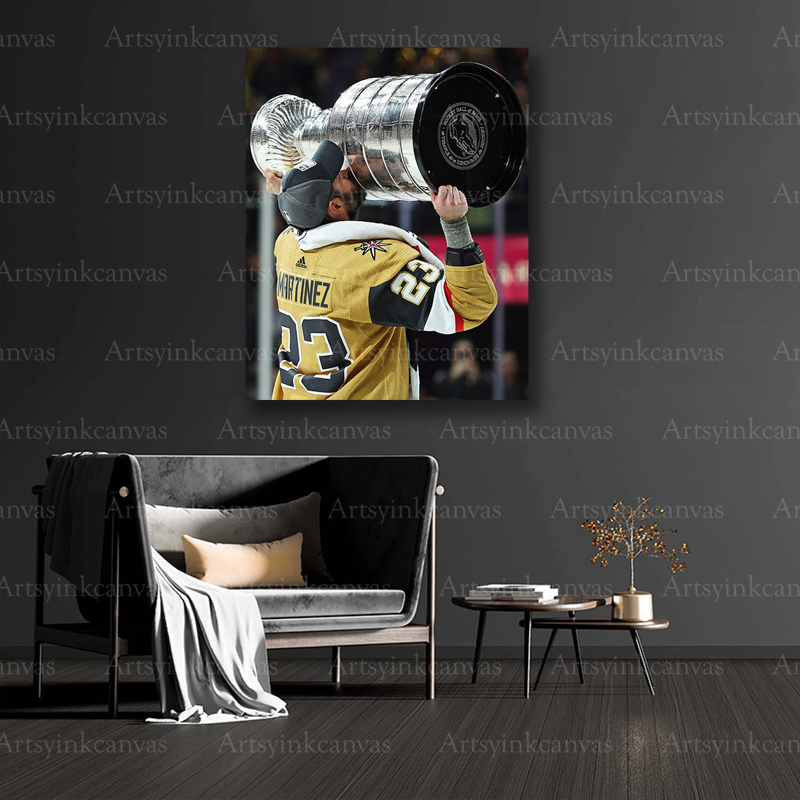 Alec Martinez collector hockey canvas art