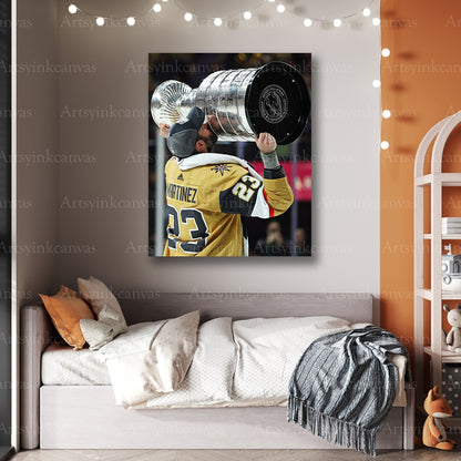 Premium Alec Martinez championship canvas print
