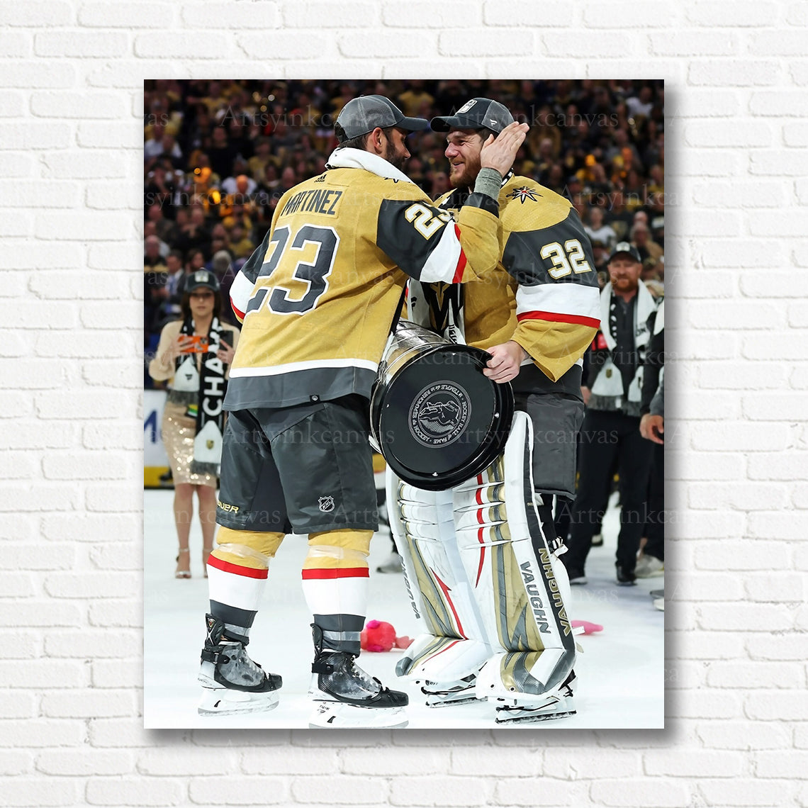 Vegas Golden Knights Stanley Cup celebration canvas print