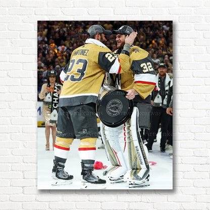 Vegas Golden Knights Stanley Cup celebration canvas print